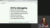 Steps for Debugging Accessibility